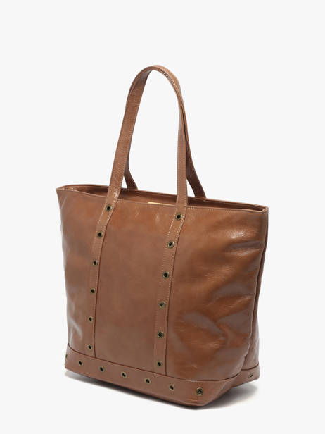 Schoudertas Le Cabas M In Gekreukeld Leder Vanessa bruno Bruin cabas cuir 82V40378 ander zicht 2