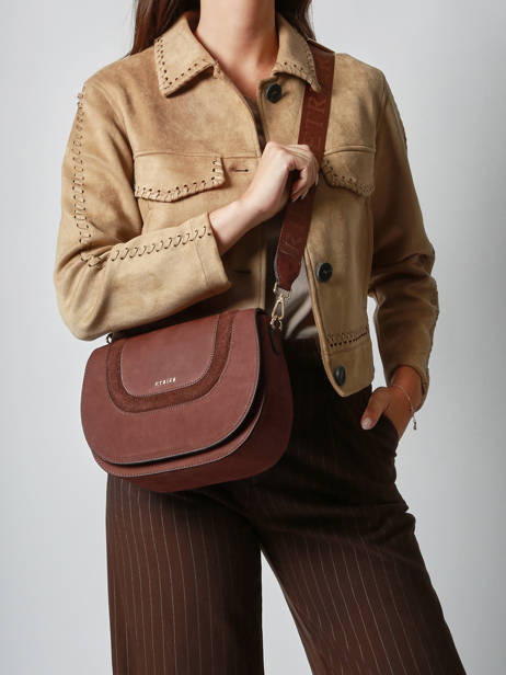 Cross Body Tas M Lasso Leder Etrier Bruin lasso ELAS152M ander zicht 1