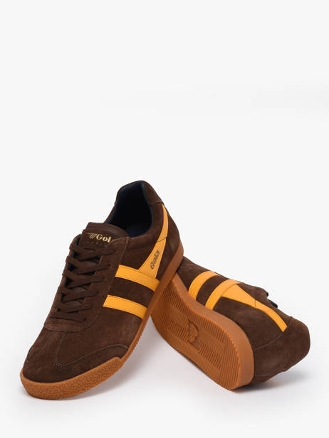Sneakers Harrier Uit Leder Gola Bruin men CMA192 ander zicht 2