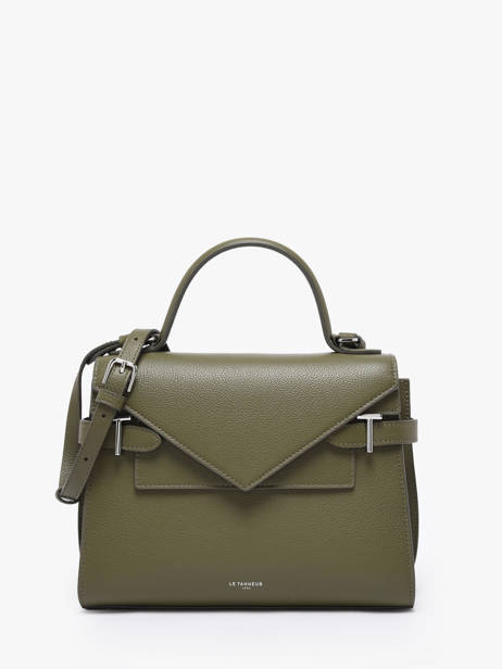 Cross Body Tas M Emilie Grain� Leder Le tanneur Groen emily TEMI1014