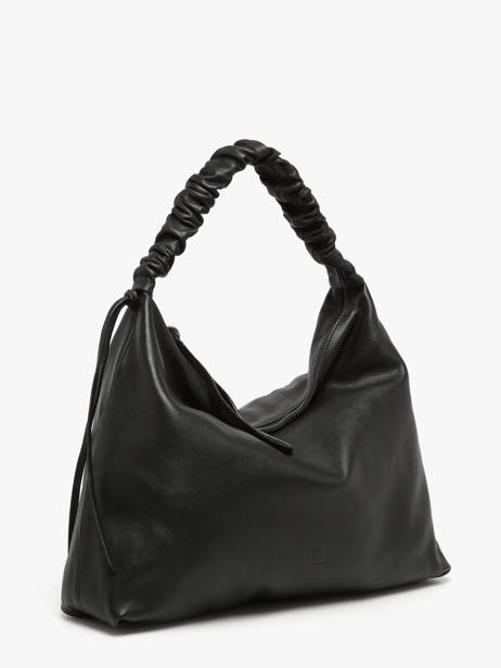 Schoudertas Leather Leder Biba Zwart leather KIB1L ander zicht 1