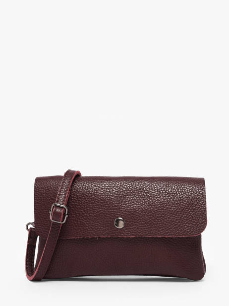 Cross Body Tas Caviar Leder Milano Rood caviar CA23067