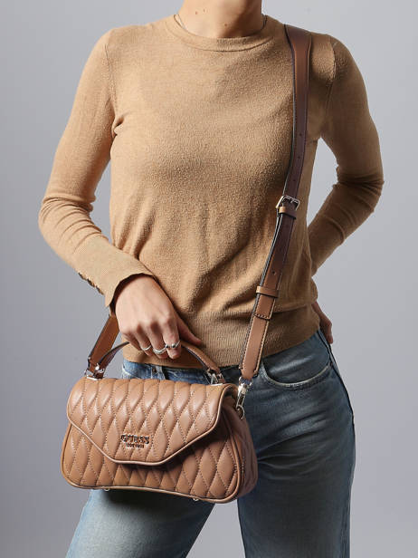 Cross Body Tas Valla Guess Bruin valla QG812220 ander zicht 1