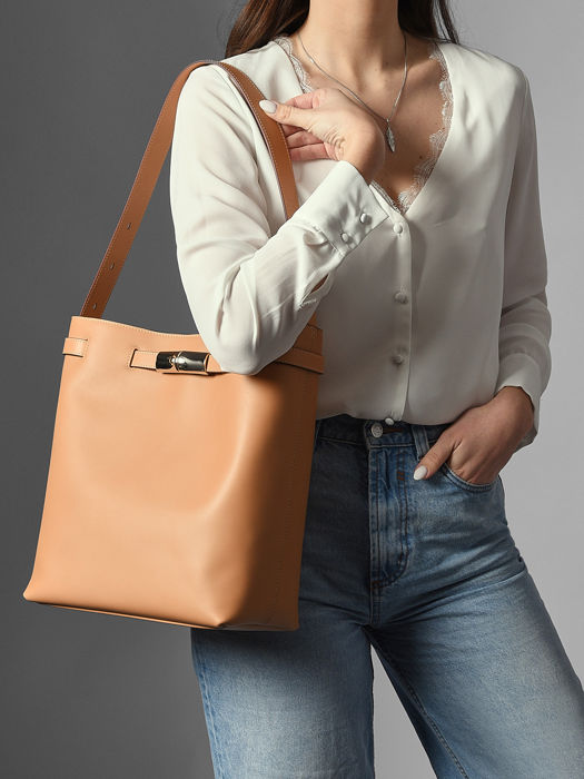 Longchamp Le roseau smart Schoudertas Beige