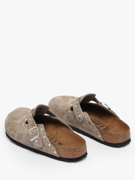 Slippers Uit Leder Birkenstock Bruin women 1030418 ander zicht 2