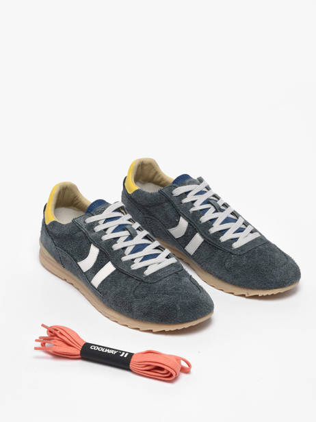 Sneakers Uit Leder Coolway Blauw men 8643807 ander zicht 2