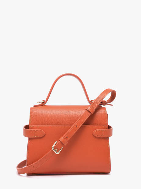 Cross Body Tas S Emily Grainé Leder Le tanneur Oranje emily TEMI1006 ander zicht 4