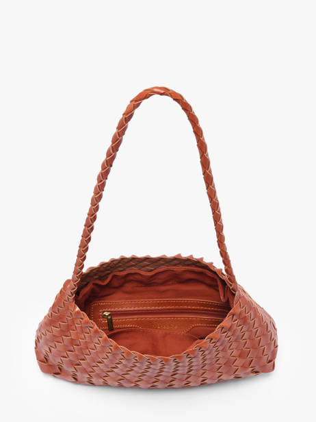 Schoudertas Tresse Miniprix Bruin tresse 88302 ander zicht 2