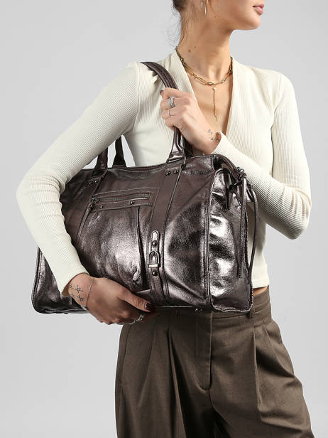 Schoudertas A4 Formaat Format A4 Gallantry Zilver format a4 5C ander zicht 1