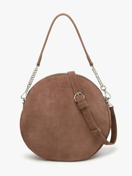 Schoudertas Anna Suède Leder Nathan baume Bruin nathan F0137 ander zicht 5