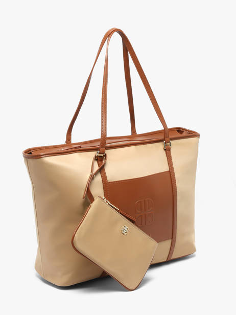 Schoudertas L Fran Nylon Laurent david Beige ld bags 887 ander zicht 2