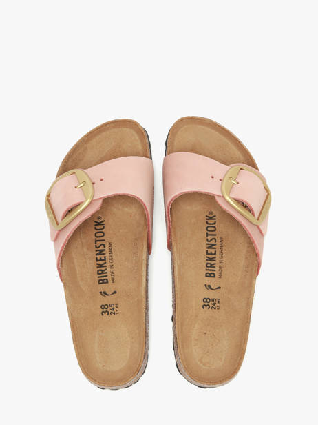 Slippers Uit Leder Birkenstock Roze women 1027056 ander zicht 3