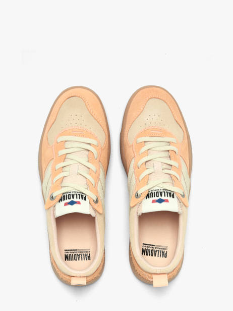 Sneakers Uit Leder Palladium Oranje women 99505868 ander zicht 3