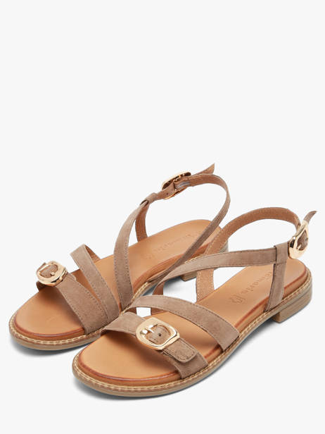 Sandalen Uit Leder Tamaris Bruin women 46 ander zicht 1