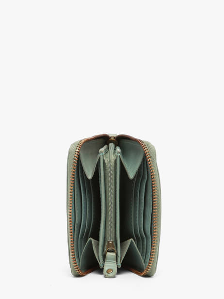 Portemonnee Texas Leder Biba Blauw heritage BT11 ander zicht 1