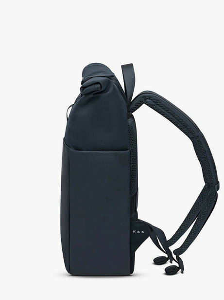 Rugzak Kapten and son Blauw essential color C ander zicht 3