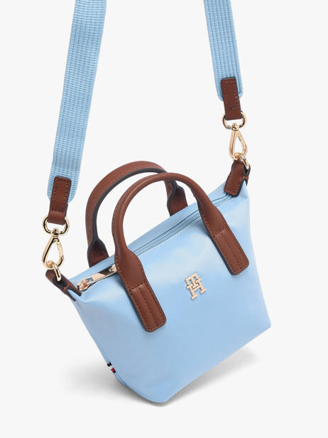 Cross Body Tas Popette Nylon Tommy hilfiger Blauw popette AW18368 ander zicht 1