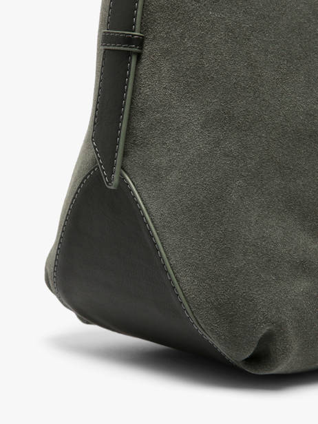 Schoudertas Carrie Suède Leder Nathan baume Groen vogue 1 ander zicht 2