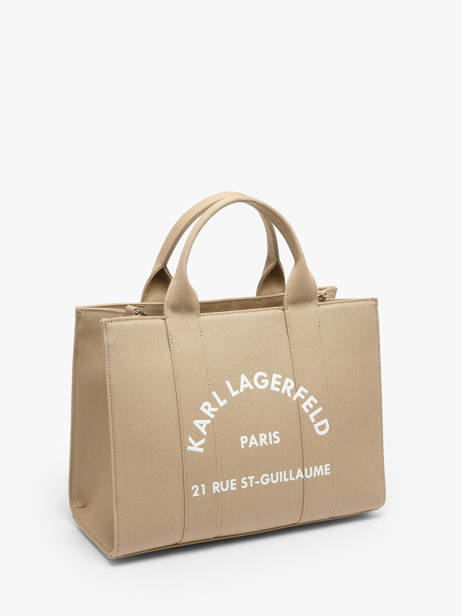 Handtas Rsg Katoen Karl lagerfeld Beige rsg A1W50010 ander zicht 1
