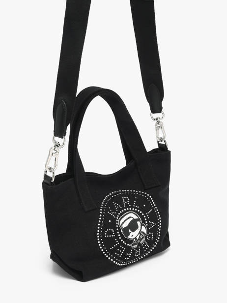Cross Body Tas K Ikon Katoen Karl lagerfeld Zwart k ikon B2W50074 ander zicht 1