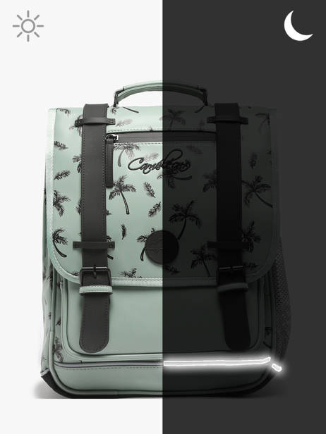 Rugzak 3 Compartimenten Cameleon Groen vintage north PBVWSD39 ander zicht 7