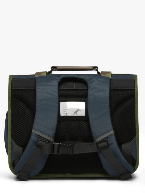 Boekentas 2 Compartimenten Cameleon Blauw vintage urban PBVBCA38 ander zicht 4