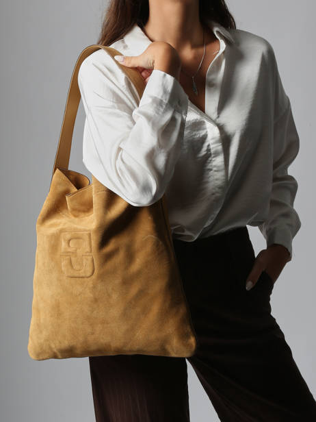 Schoudertas Folk Lady Leder Gerard darel Beige folk lady DDS72407 ander zicht 1