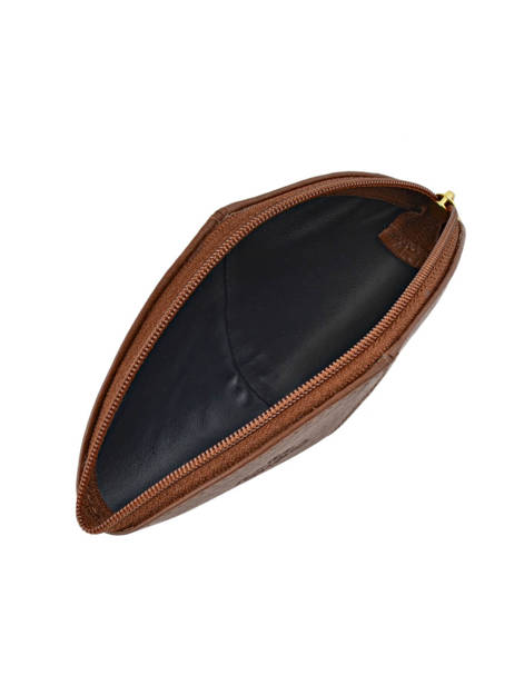 Portemonnee Leder Yves renard Bruin foulonne 29367 ander zicht 1