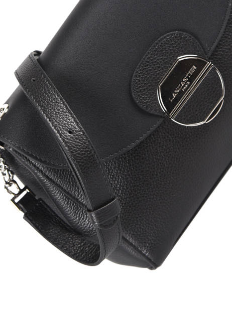 Cross Body Tas Foulonné Pia Leder Lancaster Zwart pia 60 ander zicht 2