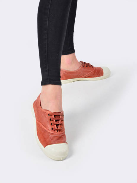 Low-top Sneakers Natural world Rood women 102E ander zicht 1