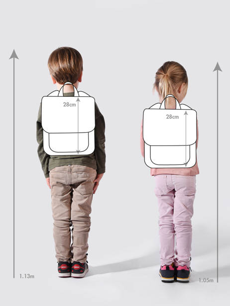 Mini Rugzak Kipling Blauw back to school 253 ander zicht 1