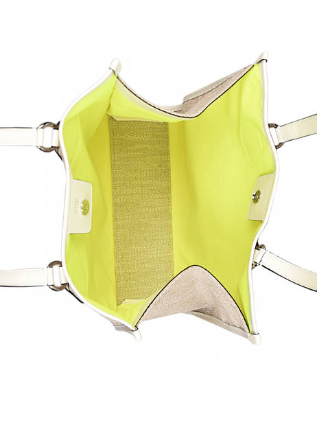 Schoudertas Cabas D'été Jute En Leder Lancel cabas d'ete A10749 ander zicht 3