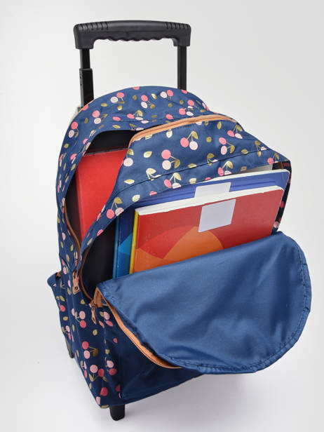 Rugzak Op Wieltjes 2 Compartimenten Tann's Blauw les fantaisies f 73242 ander zicht 3