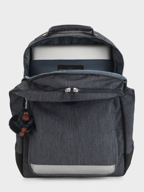 Rugzak 2 Compartimenten Kipling Blauw back to school 23201-28 ander zicht 3