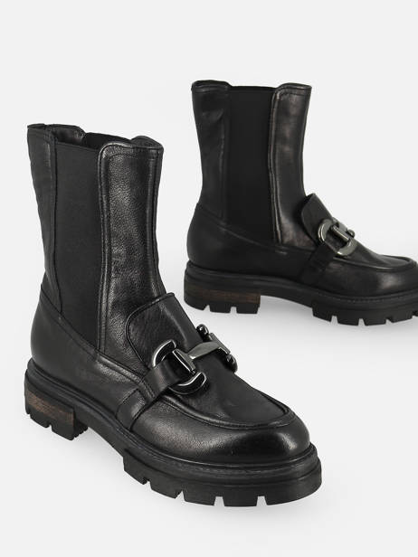Boots Uit Leder Mjus Zwart accessoires 23202-22 ander zicht 3