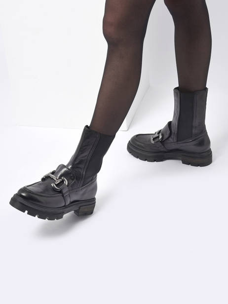 Boots Uit Leder Mjus Zwart accessoires 23202-22 ander zicht 2