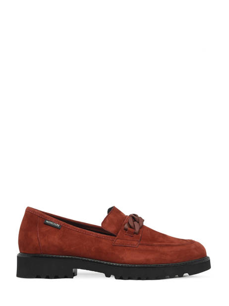 Mocassins Salka Velcalf Uit Leder Mephisto Bruin accessoires V