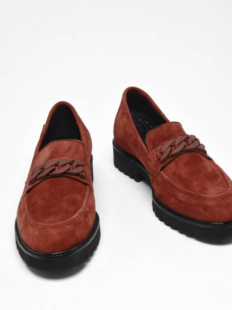 Mocassins Salka Velcalf Uit Leder Mephisto Bruin accessoires V ander zicht 1