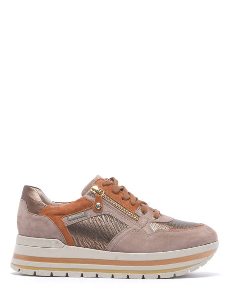 Sneakers Panthea Uit Leder Mephisto Beige accessoires PANTHEA