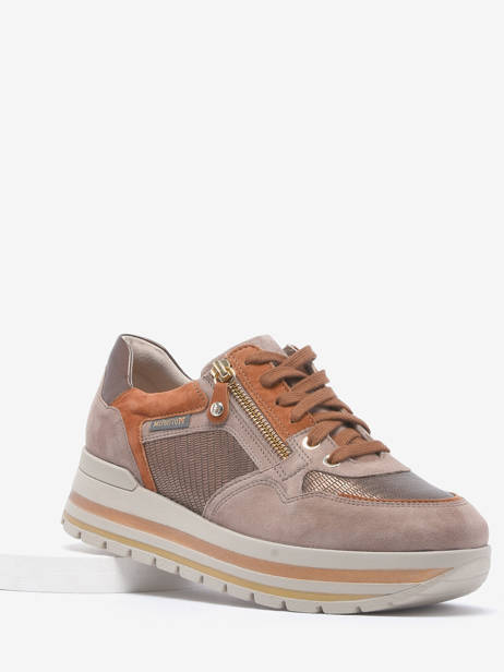 Sneakers Panthea Uit Leder Mephisto Beige accessoires PANTHEA ander zicht 1