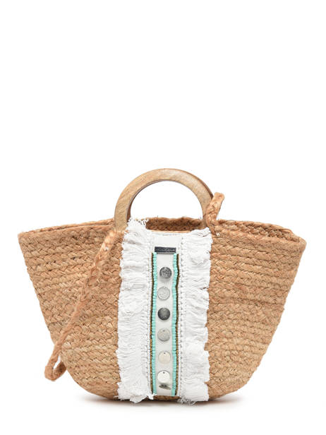 Cross Body Tas Hossa Stro Les tropeziennes Beige hossa TZ02