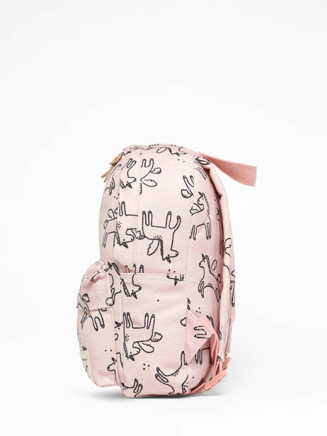Mini Rugzak Kidzroom Roze paris beasties 2042171 ander zicht 2