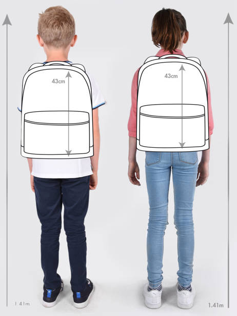 Rugzak 3 Compartimenten All blacks Grijs all black 223A204B ander zicht 1